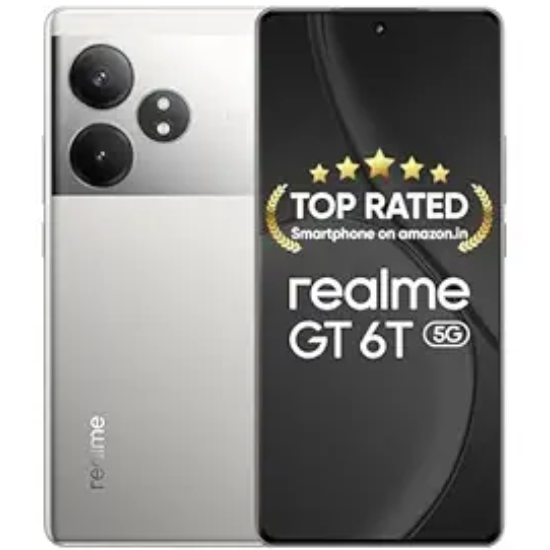 realme GT 6T 5G (Fluid Silver,8GB RAM+256GB Storage)